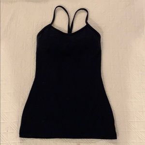 Size 2 Lululemon Power Y Tank - midnight navy